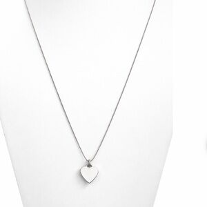 Taxco Sterling Puffy Heart Necklace 925 Italy Chain